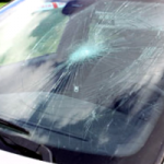 Cracked Car Windshield