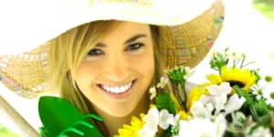 Girl With Flowers