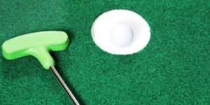 Golf Ball With Putter