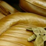 Leather gloves and seat
