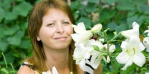 Woman With Lilies