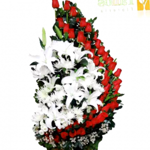 Como Disenar Un Arreglo Floral De Media Luna